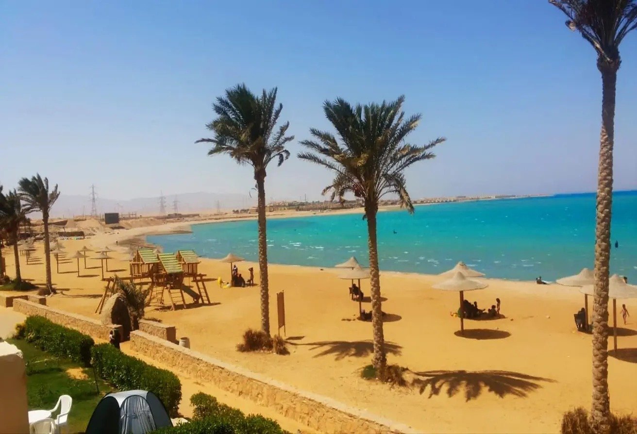 Lagoons and shaded lounges at Bellagio Azure