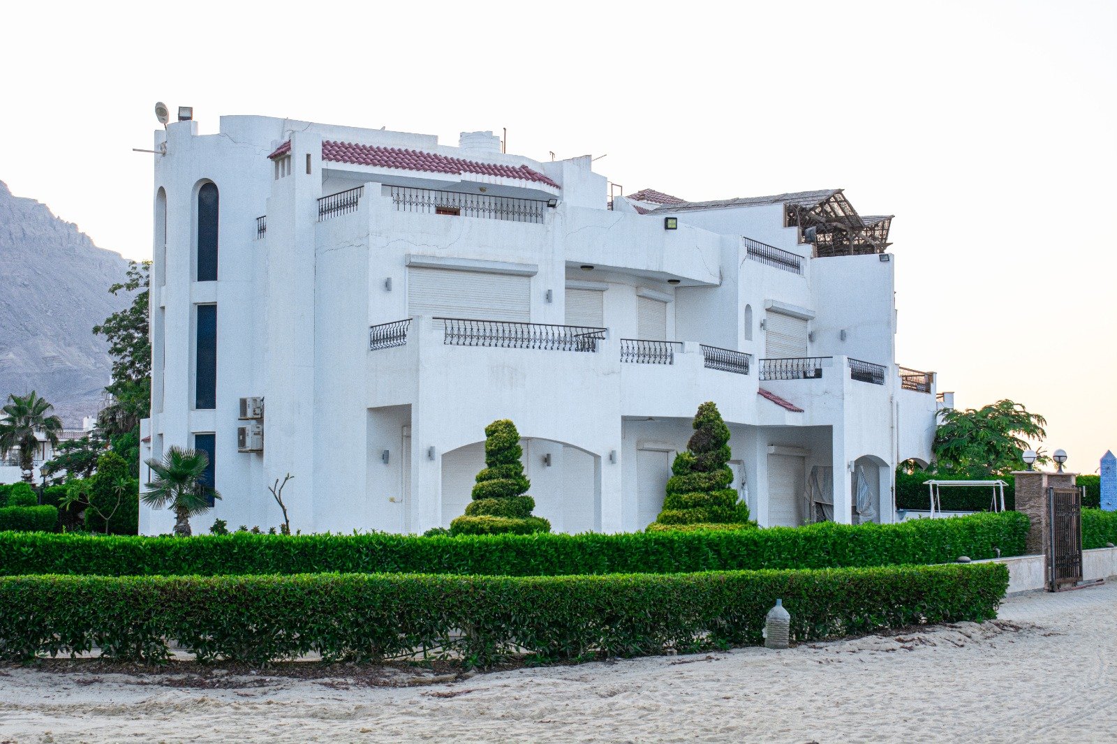 El Galala Azure waterfront residences at dusk